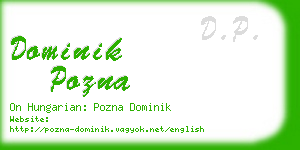 dominik pozna business card